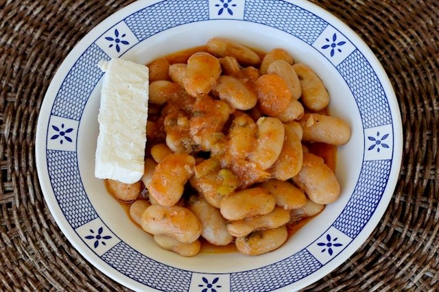 Greek food: Gegantis Plaki beans